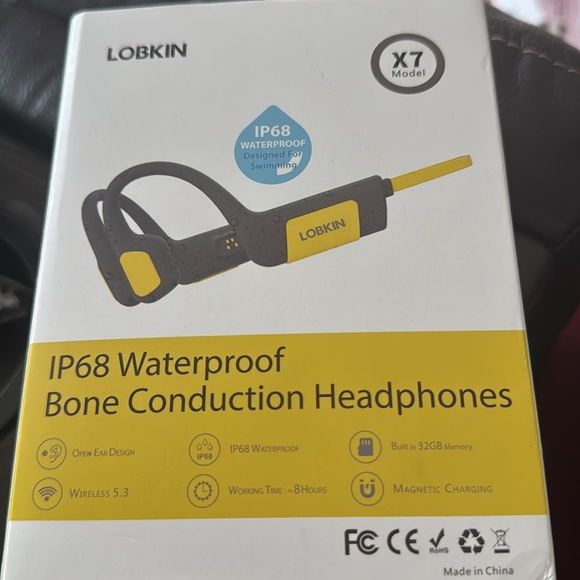 LOBKIN Bone Conduction Headphones, Swimming Headphones New Open Box - Picture 6 of 6